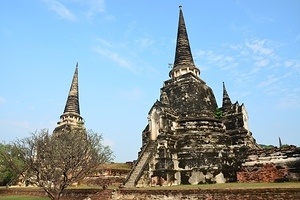 The ruins of Ayutthaya