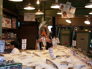 Fisch auf dem Pike Place Market